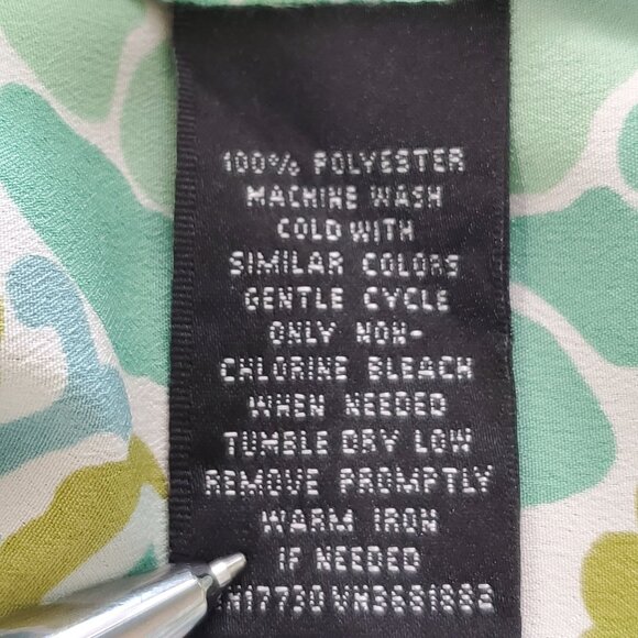 MOSSIMO BLOUSE GREEN SLEEVELESS POLYESTER SIZE 24-26W(3X) - Picture 8 of 8